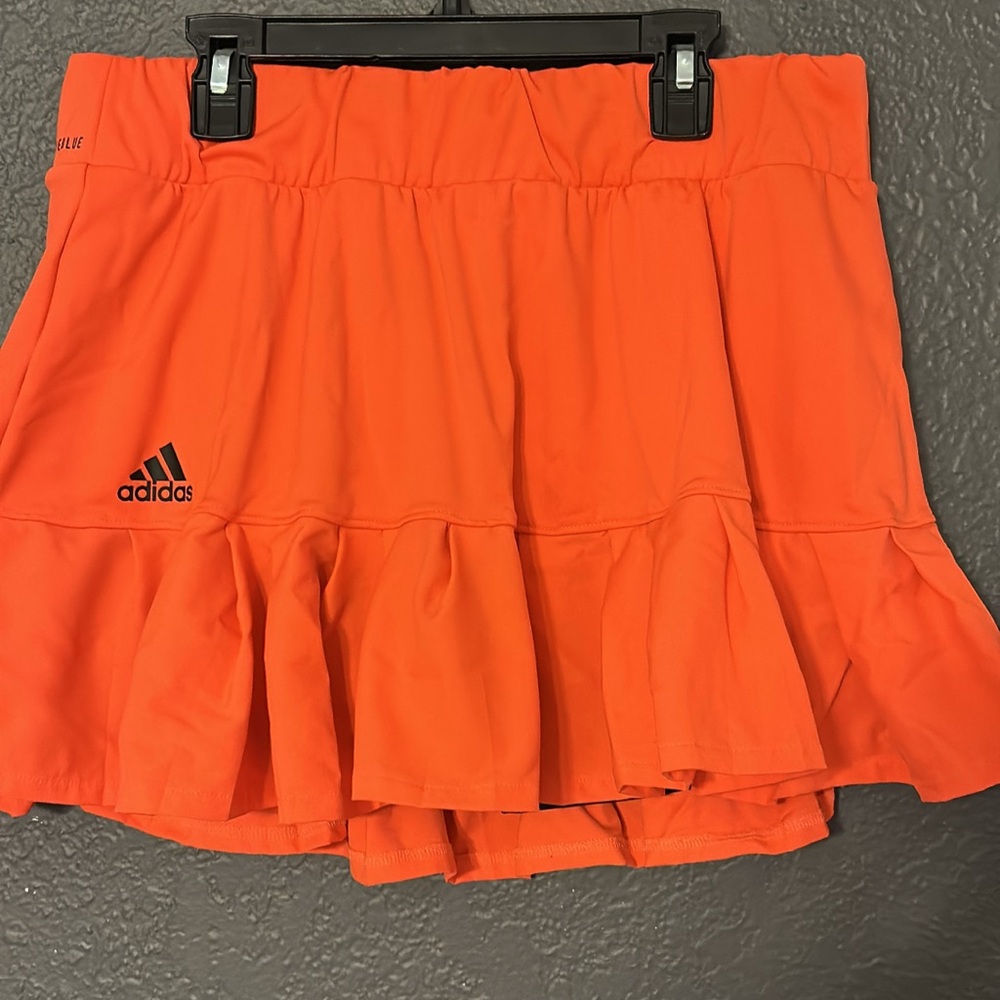 Adidas Orange Tennis Skirt